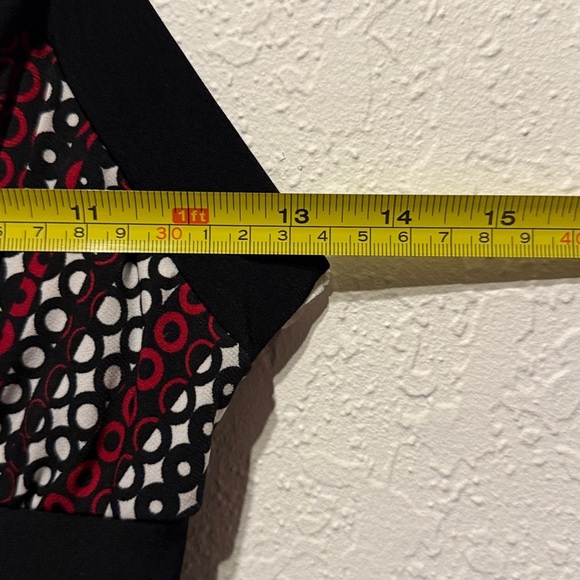 Sexy Candies Retro Geometric Print Empire Waist Spaghetti Strap Dress Midi Small - Picture 4 of 6